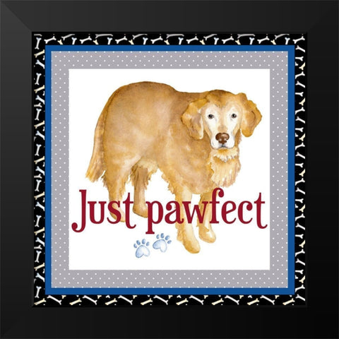 A Dogs Life V Black Modern Wood Framed Art Print by Metz, Andi