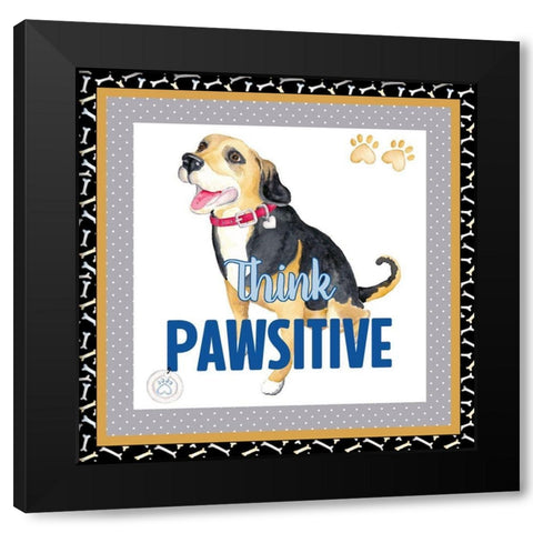 A Dogs Life VI Black Modern Wood Framed Art Print with Double Matting by Metz, Andi