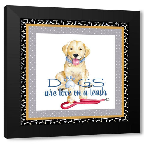 A Dogs Life I Black Modern Wood Framed Art Print by Metz, Andi