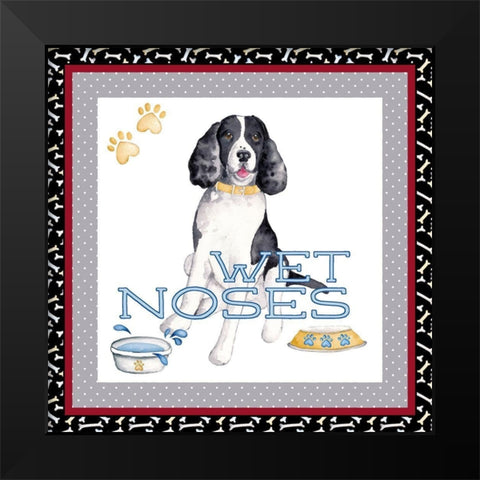 A Dogs Life II Black Modern Wood Framed Art Print by Metz, Andi