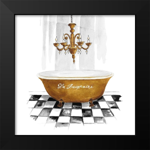 La Baignoire Black Modern Wood Framed Art Print by Pinto, Patricia