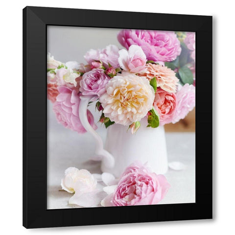 Romance Of Spring Black Modern Wood Framed Art Print by Gardner, Sarah