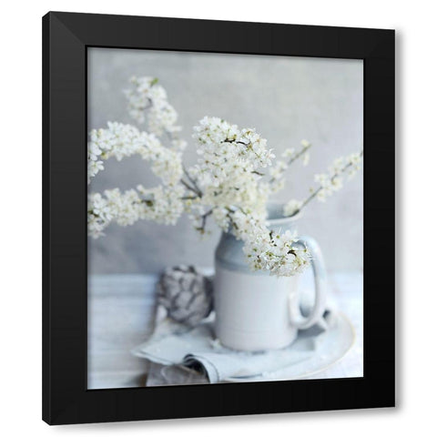 Embracing the Season Black Modern Wood Framed Art Print with Double Matting by Gardner, Sarah