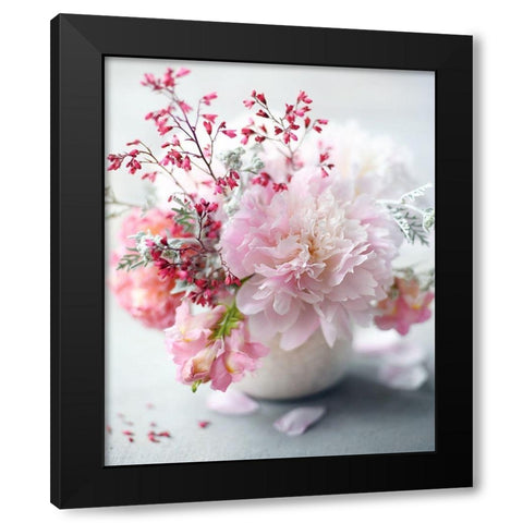 Morning Bliss Black Modern Wood Framed Art Print by Gardner, Sarah