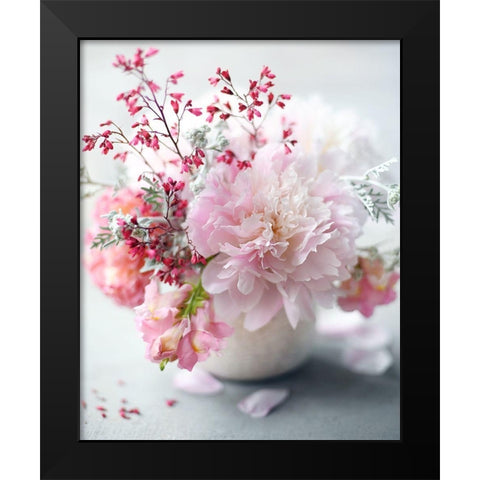 Morning Bliss Black Modern Wood Framed Art Print by Gardner, Sarah
