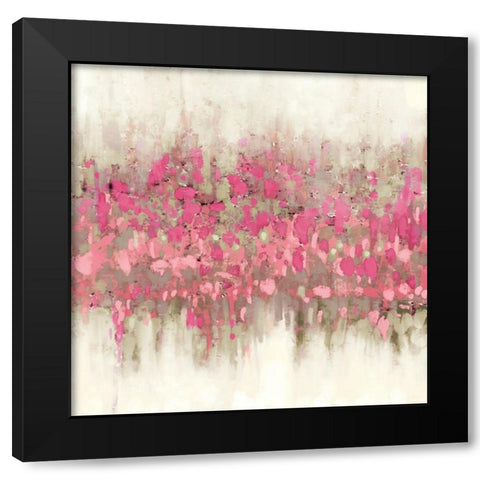 Crossing Abstract I Black Modern Wood Framed Art Print with Double Matting by Meneely, Dan