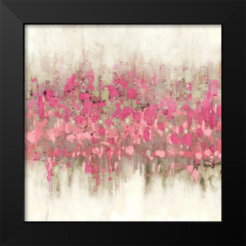 Crossing Abstract I Black Modern Wood Framed Art Print by Meneely, Dan