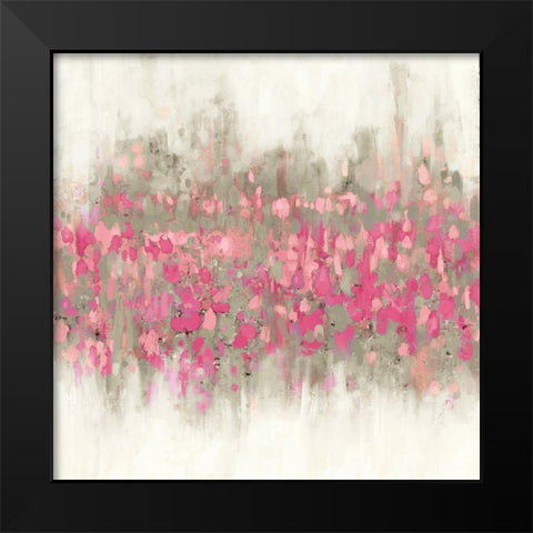 Crossing Abstract II Black Modern Wood Framed Art Print by Meneely, Dan