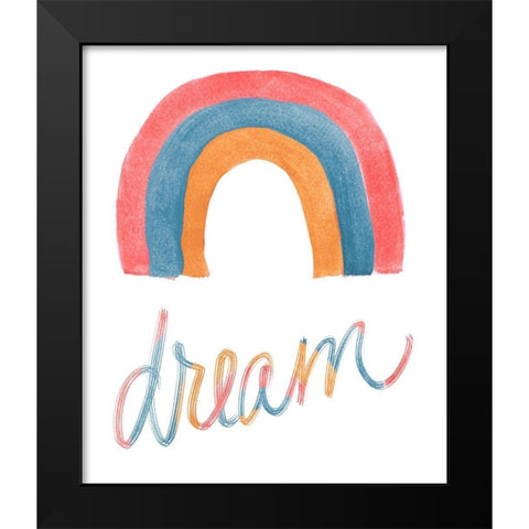 Rainbow Dream Black Modern Wood Framed Art Print by Navas, Emily