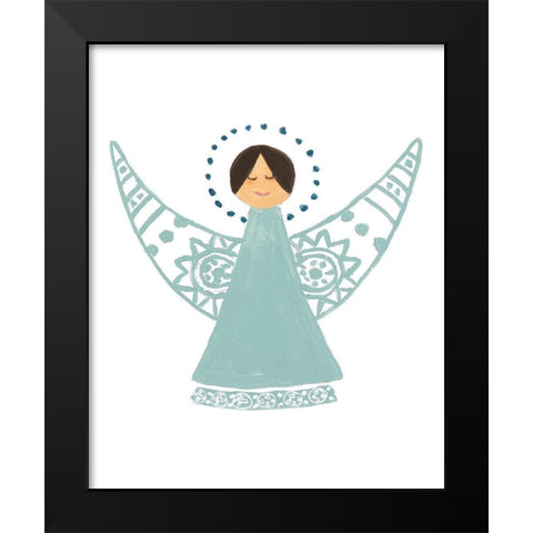 Modern Angel II Black Modern Wood Framed Art Print by Loreth, Lanie