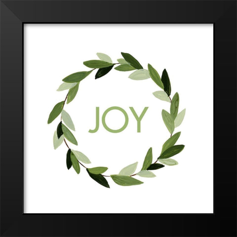 Modern Wreath II Black Modern Wood Framed Art Print by Loreth, Lanie