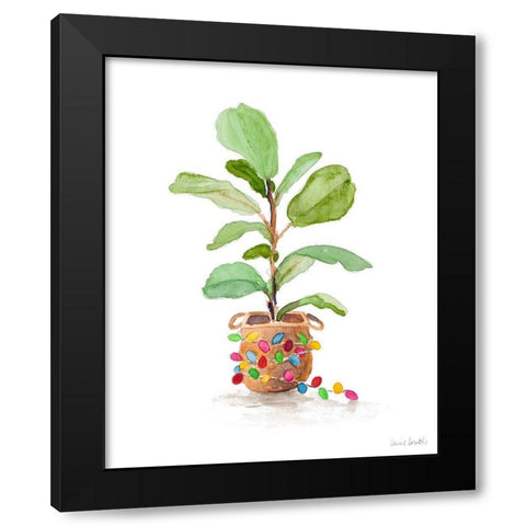 Fiddle Fig Tree II Black Modern Wood Framed Art Print with Double Matting by Loreth, Lanie