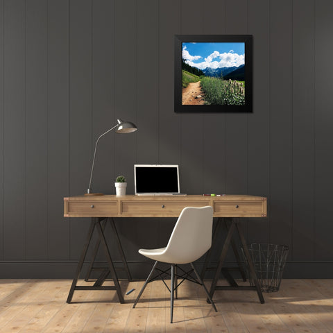 Lovely Path Black Modern Wood Framed Art Print by Coppel, Anna