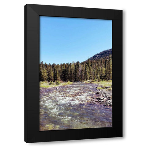 Lovely Stream Black Modern Wood Framed Art Print with Double Matting by Coppel, Anna