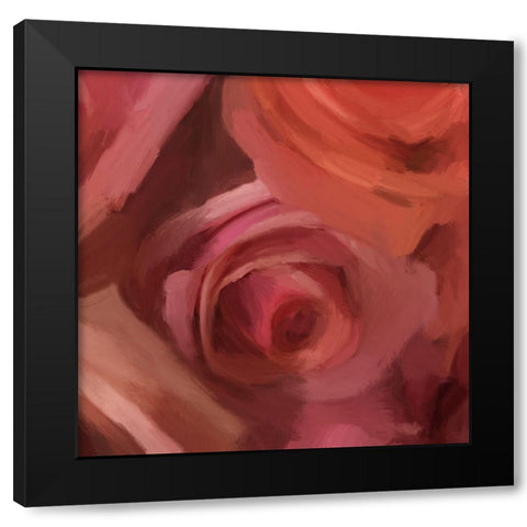 The Rose Maze Black Modern Wood Framed Art Print by Meneely, Dan