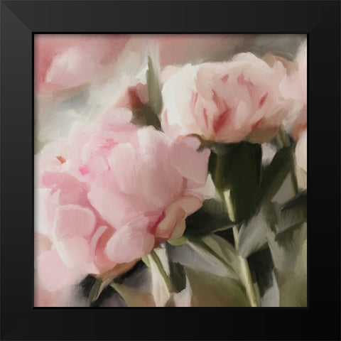 Floral Arrangement II Black Modern Wood Framed Art Print by Meneely, Dan