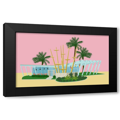 80s Style Black Modern Wood Framed Art Print by Bucheli, Jen