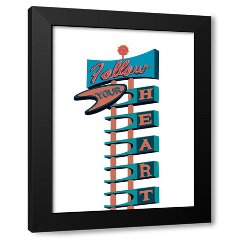 Inspirational Signs I Black Modern Wood Framed Art Print by Bucheli, Jen