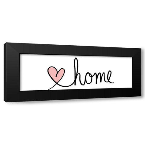 Home Black Modern Wood Framed Art Print with Double Matting by SD Graphics Studio