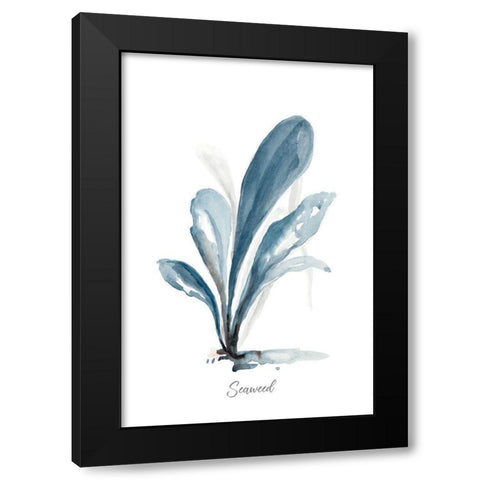 Seaweed Black Modern Wood Framed Art Print with Double Matting by Pinto, Patricia