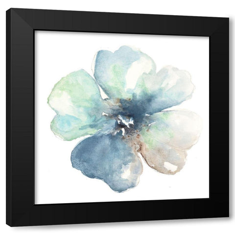 Stay Wild Flower Black Modern Wood Framed Art Print by Pinto, Patricia