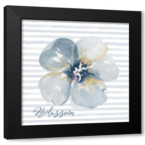 Blossom and Grow I Black Modern Wood Framed Art Print by Pinto, Patricia