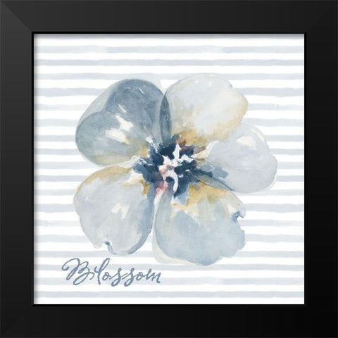 Blossom and Grow I Black Modern Wood Framed Art Print by Pinto, Patricia