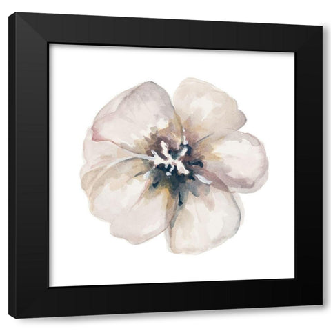 Vintage Taupe Black Modern Wood Framed Art Print by Pinto, Patricia