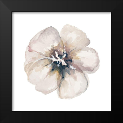 Vintage Taupe Black Modern Wood Framed Art Print by Pinto, Patricia