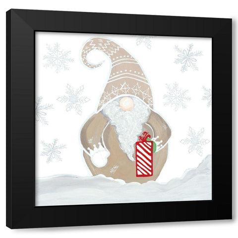 Jolly Gnome I Black Modern Wood Framed Art Print by Ritter, Gina