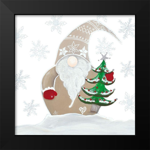 Jolly Gnome II Black Modern Wood Framed Art Print by Ritter, Gina