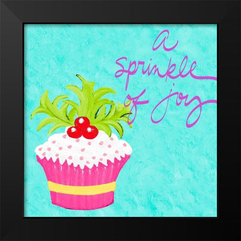 A Sprinkle of Joy Black Modern Wood Framed Art Print by Ritter, Gina