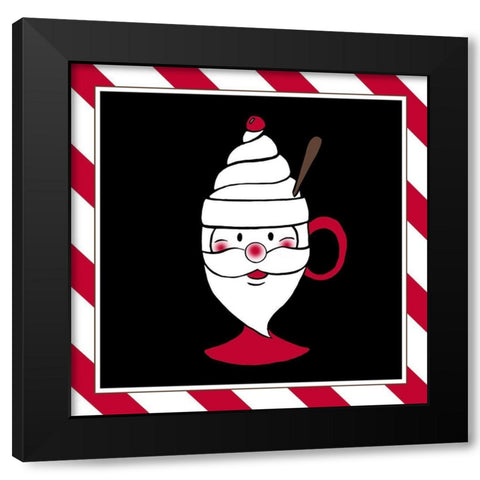 Christmas Mug I Black Modern Wood Framed Art Print by Edwins, Hugo