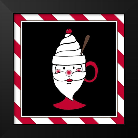 Christmas Mug I Black Modern Wood Framed Art Print by Edwins, Hugo
