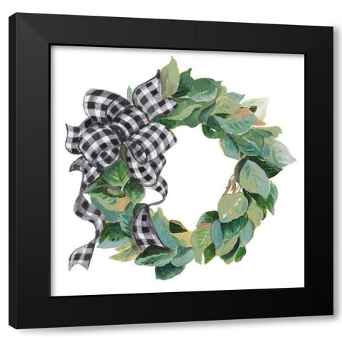Farmhouse Christmas Black Modern Wood Framed Art Print with Double Matting by Pinto, Patricia