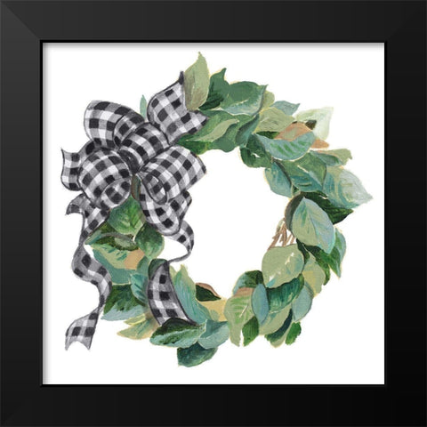 Farmhouse Christmas Black Modern Wood Framed Art Print by Pinto, Patricia