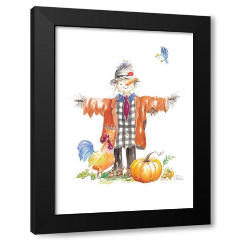 Scarecrow Black Modern Wood Framed Art Print with Double Matting by Pinto, Patricia