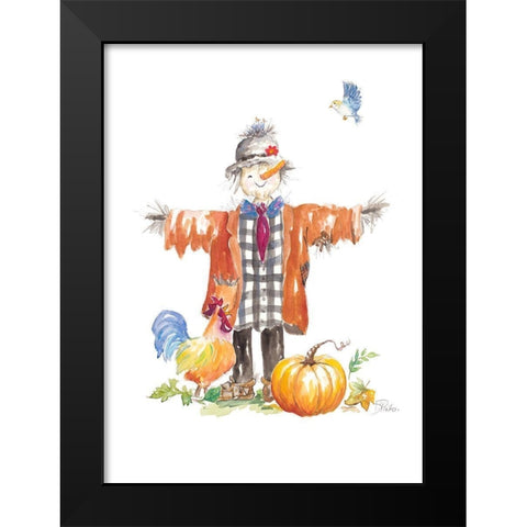 Scarecrow Black Modern Wood Framed Art Print by Pinto, Patricia