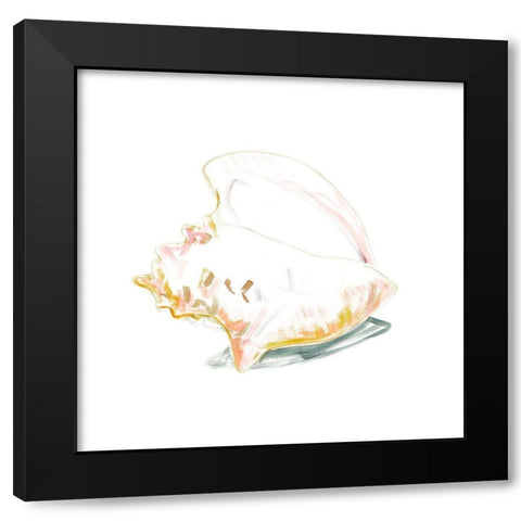 Conch Square Black Modern Wood Framed Art Print by Beauchamp, Andy