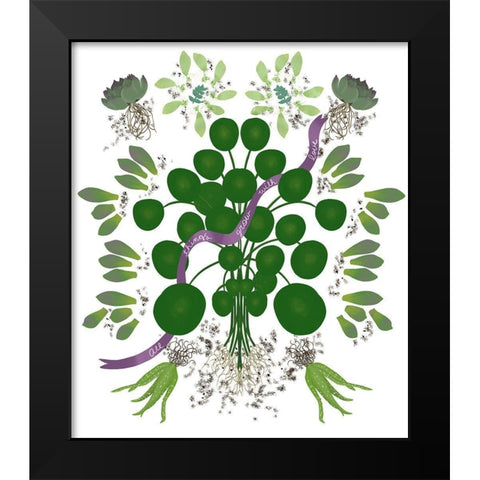 Grown With Love Black Modern Wood Framed Art Print by Bucheli, Jen