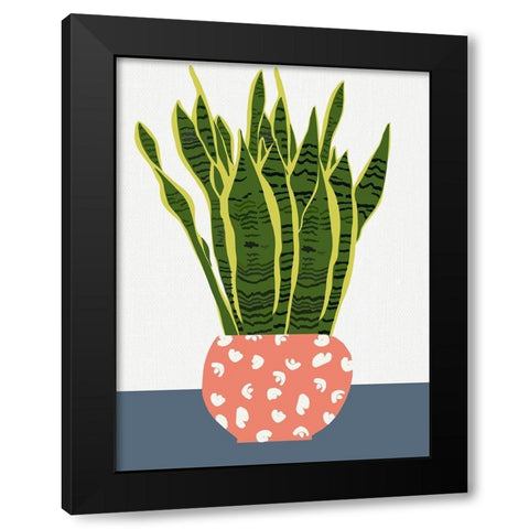 Potted Plant Black Modern Wood Framed Art Print with Double Matting by Bucheli, Jen