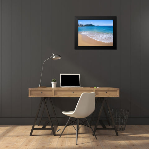 Oahu Shores Black Modern Wood Framed Art Print by Bill Carson Photography