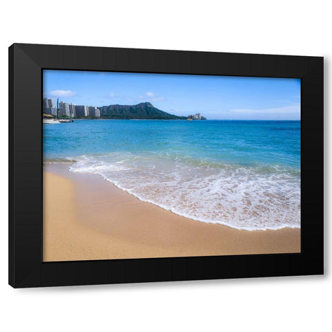 Oahu Shores Black Modern Wood Framed Art Print by Bill Carson Photography