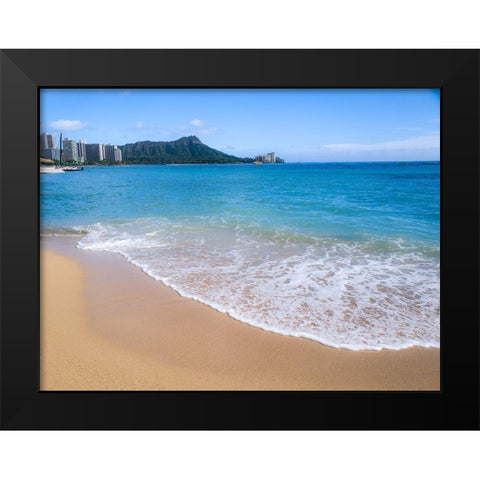 Oahu Shores Black Modern Wood Framed Art Print by Bill Carson Photography