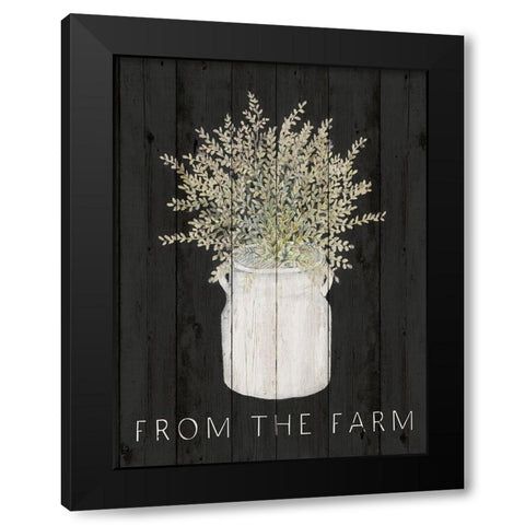 From The Farm Black Modern Wood Framed Art Print by Gaynor, Janice