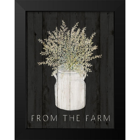 From The Farm Black Modern Wood Framed Art Print by Gaynor, Janice