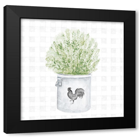 Farm Herbs II Black Modern Wood Framed Art Print by Gaynor, Janice