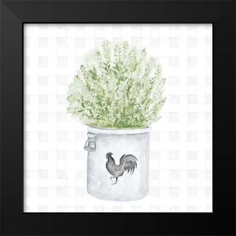 Farm Herbs II Black Modern Wood Framed Art Print by Gaynor, Janice