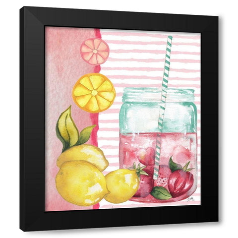 Cool Refreshments I Black Modern Wood Framed Art Print by Medley, Elizabeth