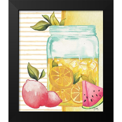 Cool Refreshments II Black Modern Wood Framed Art Print by Medley, Elizabeth